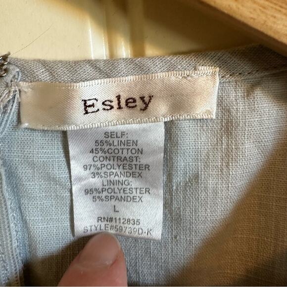 Esley women’s dress size large‎  gray - Picture 3 of 10